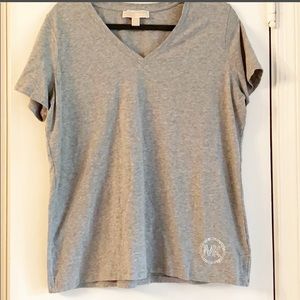 MICHAEL KORS Super soft short sleeve v-neck top